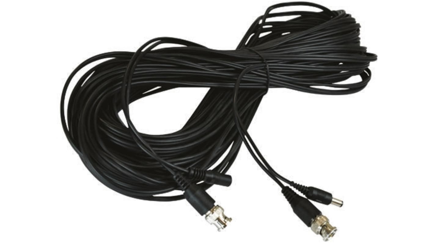 ABUS CCTV Cable for use with All Cameras with BNC jack (female) and Voltage connection (male)