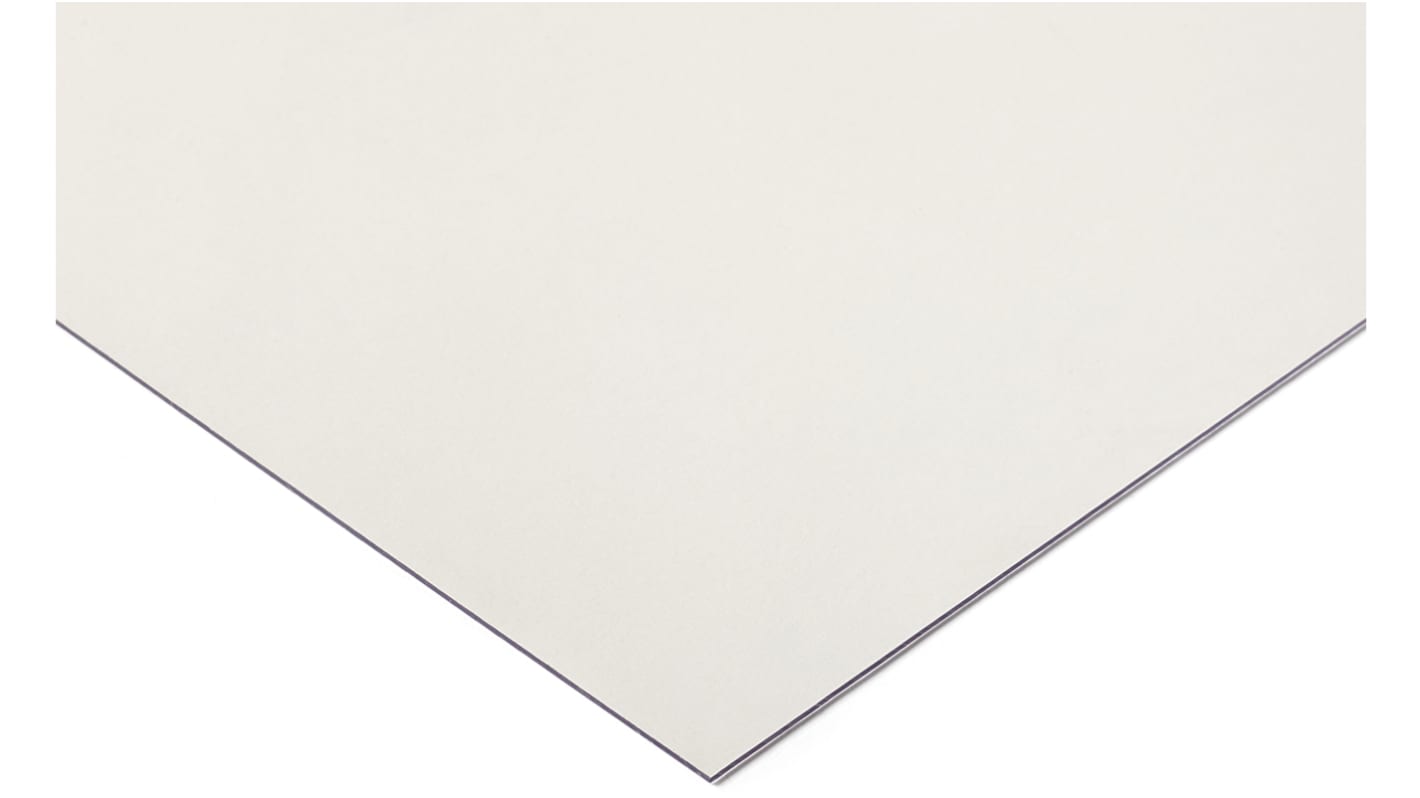 RS PRO PC Kunststoffplatte, Transparent, 1mm x 1250mm x 2050mm / 1.2g/cm³ bis +120°C, Voll