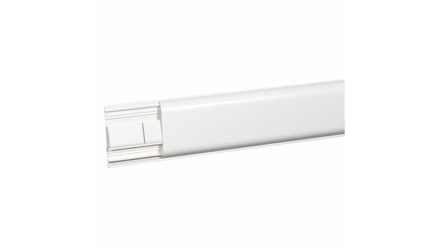 Legrand DLPlus White Skirting Trunking - Closed Slot, W120 mm x D20mm, L2m, PVC