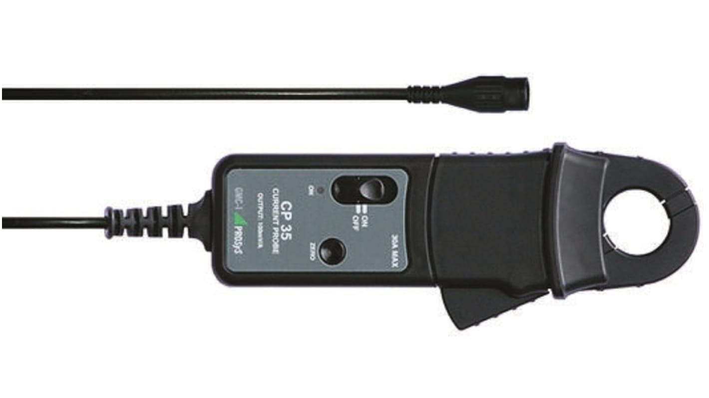 GMC-I Prosys CP- 35 Current Clamp, 30A DC Max, AC/DC Adapter, 30 A AC Max, Current Output