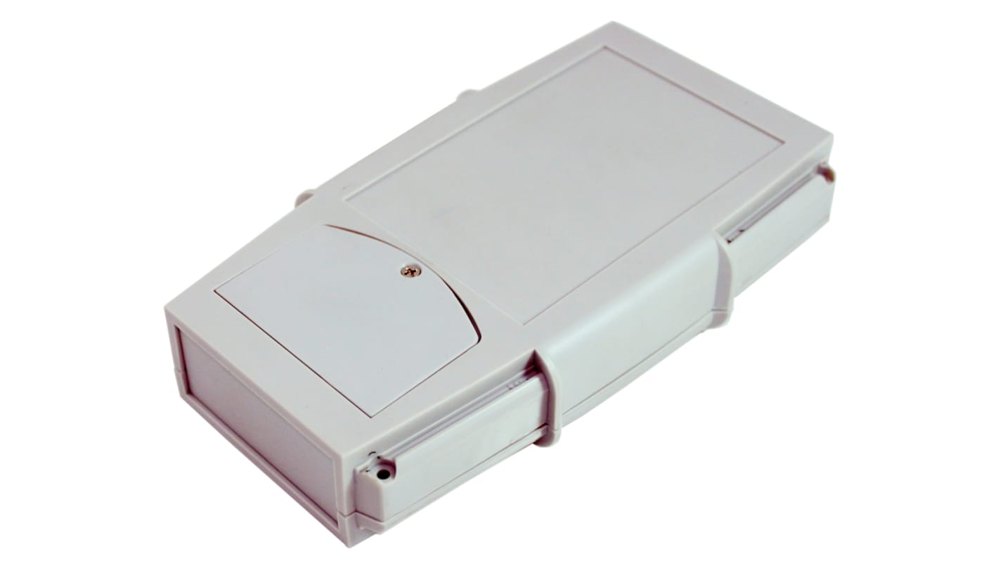 CAMDENBOSS 66 Series Grey ABS Handheld Enclosure, Integral Battery Compartment, IP65, 185 x 110 x 35mm