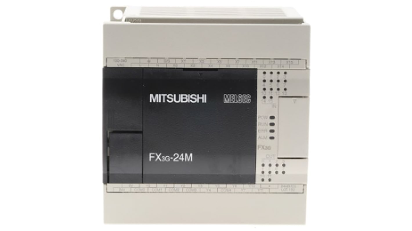 Mitsubishi Electric FX3G Series Logic Module, 12 → 24 V dc Supply, Relay Output, 14-Input, Sink, Source Input