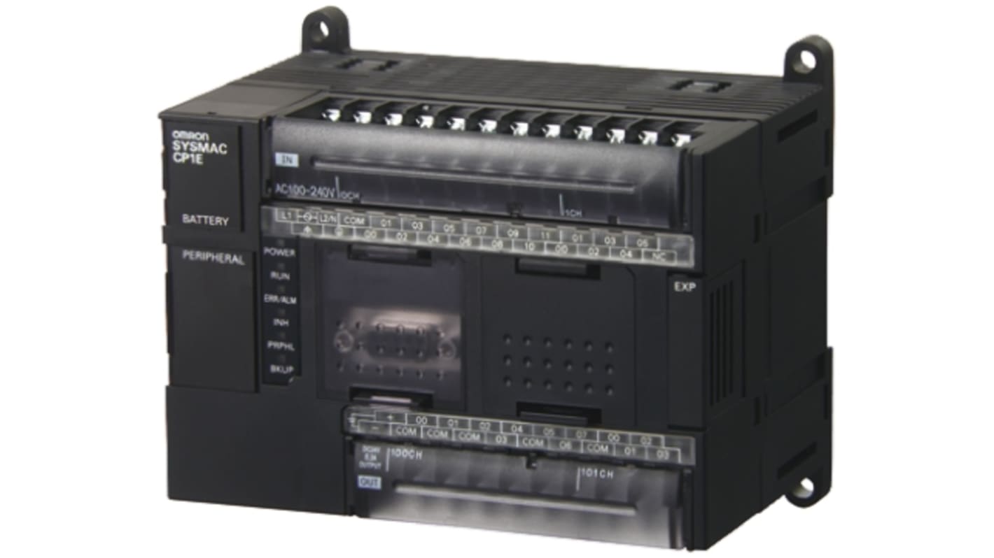 Omron CP1E Series PLC CPU for Use with CP1E Series, Relay Output, 18-Input, Pulse Input