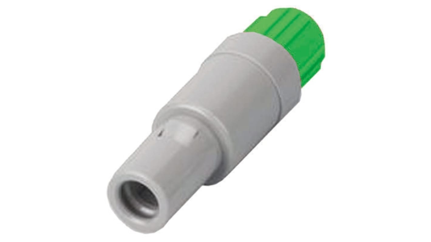 Lemo Circular Connector, 2 Contacts, Cable Mount, Plug, Male, IP50, Redel P Series