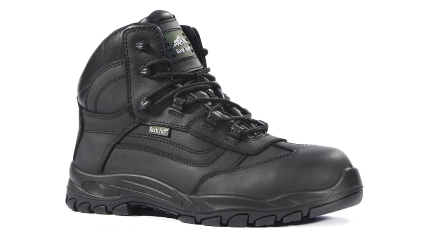 RS PRO Black Composite Toe Capped Men's Safety Boots, UK 7, EU 41