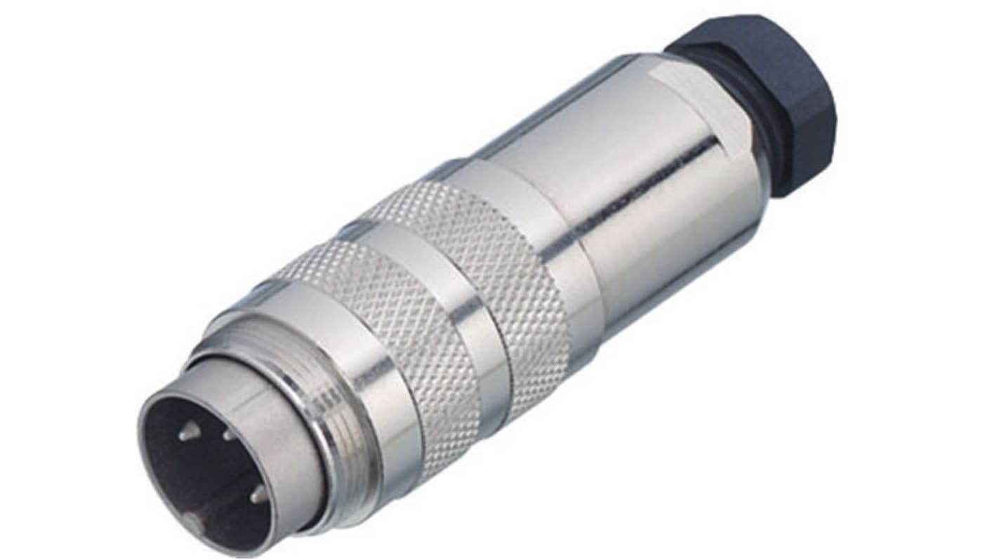 binder Circular Connector, 2 Contacts, Cable Mount, M16 Connector, Plug, Male, IP67, 423 Series