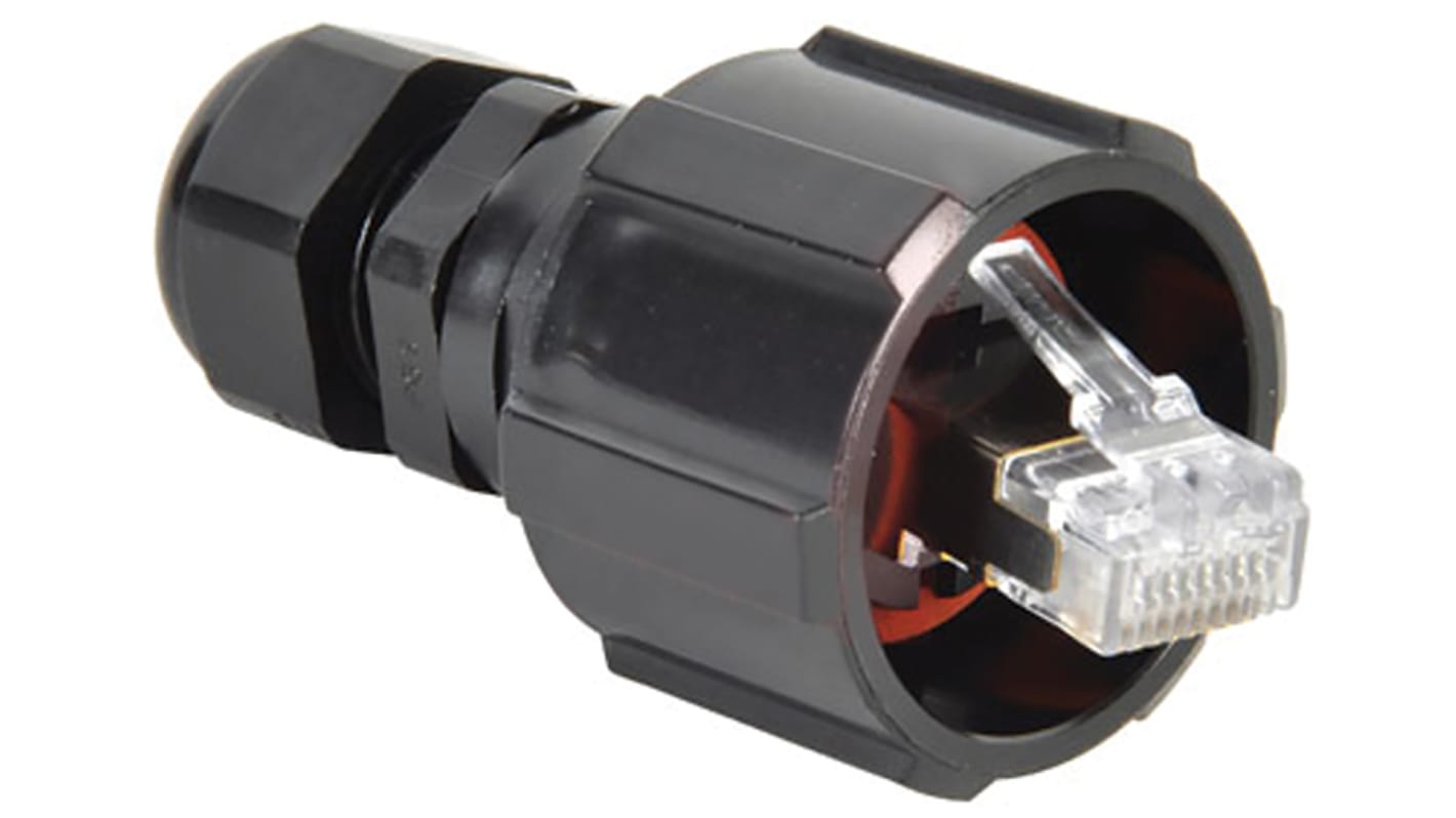 TE Connectivity Male RJ45 Plug, Cable Mount, Cat5e