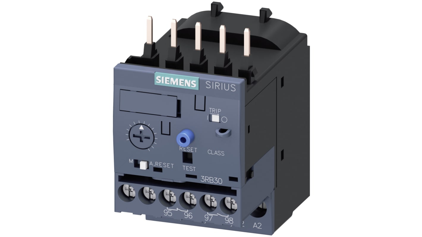 Siemens 3RB Overload Relay 1NO + 1NC, 1 → 4 A F.L.C, 4 A Contact Rating, 1.5 kW, 3P, SIRIUS