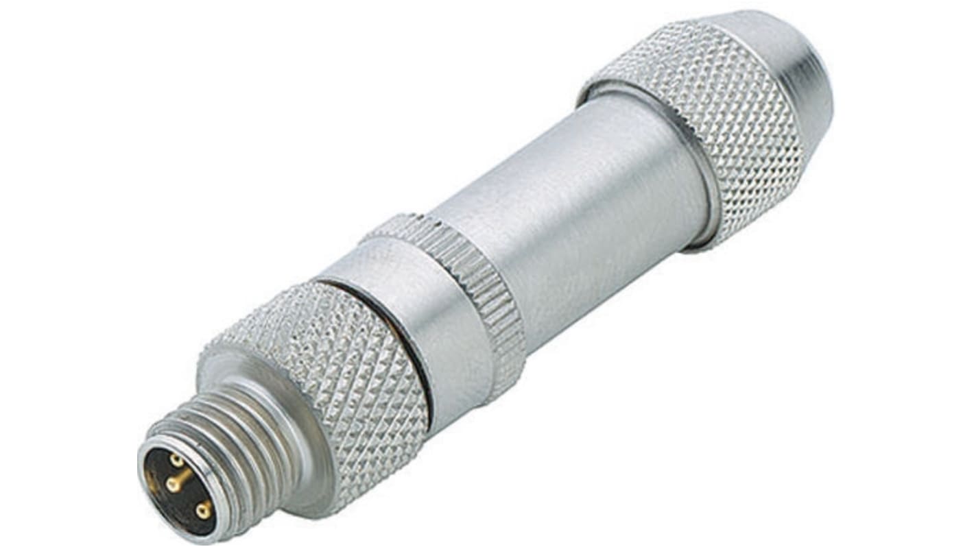 binder Circular Connector, 3 Contacts, Cable Mount, M8 Connector, Socket, Male, IP67, 768 Series