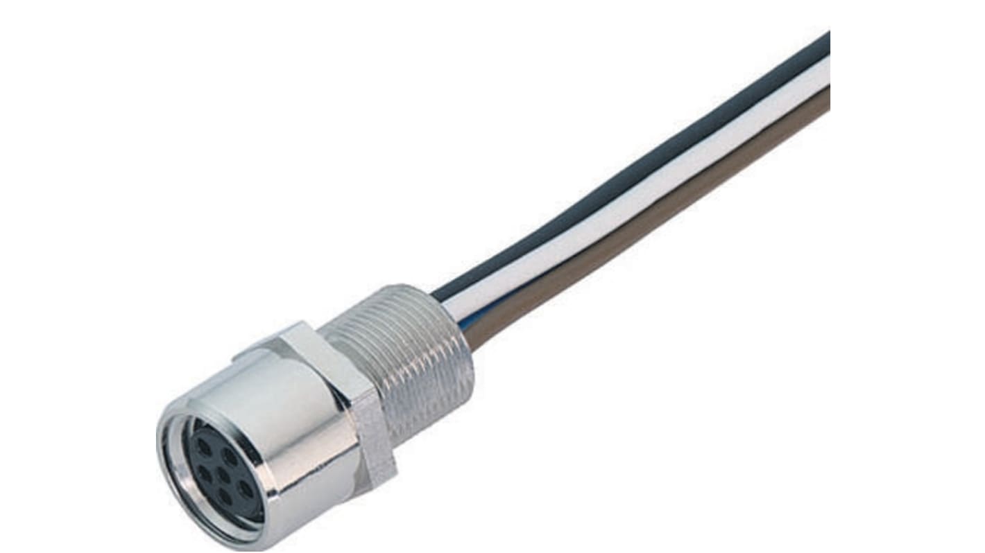 Binder Female 6 way M8 to Unterminated Sensor Actuator Cable, 200mm