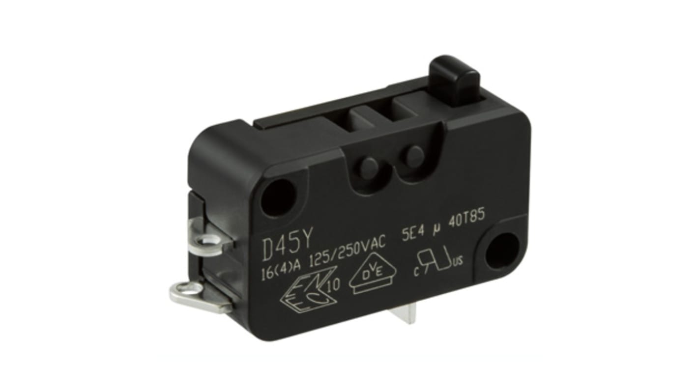 Microinterruttore, ZF, SPDT, 16 A a 250 V c.a., A saldare