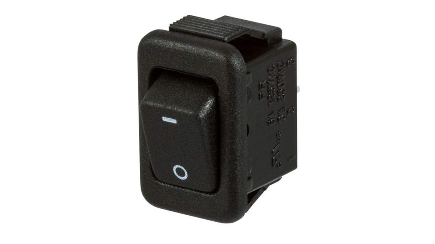 Interruttore a bilanciere ZF, SPST, On-Off, , Nero