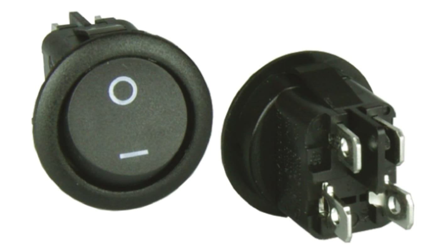 ZF DPST, On-None-Off Rocker Switch Panel Mount