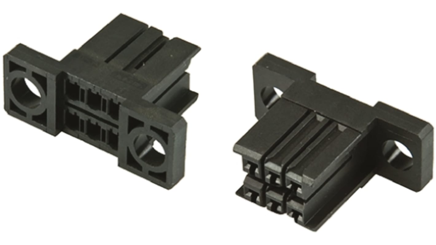 Carcasa de conector TE Connectivity 3-179555-6, Serie Dynamic 3000, paso: 5.08mm, 12 contactos, 2 filas, Recto, Macho,
