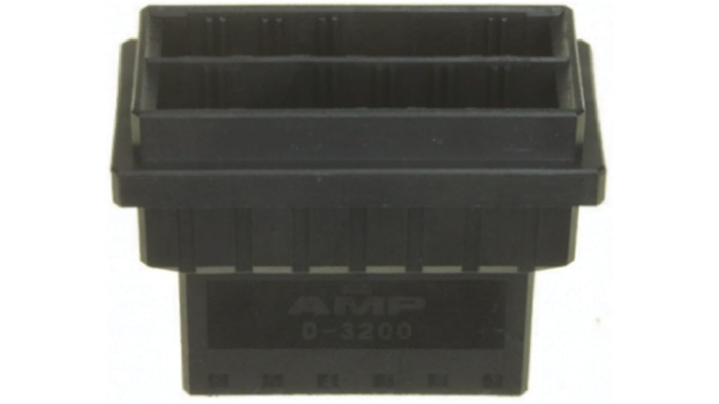 Carcasa de conector TE Connectivity 178964-3, Serie Dynamic 3000, paso: 3.81mm, 6 contactos, 2 filas, Recto, Macho,
