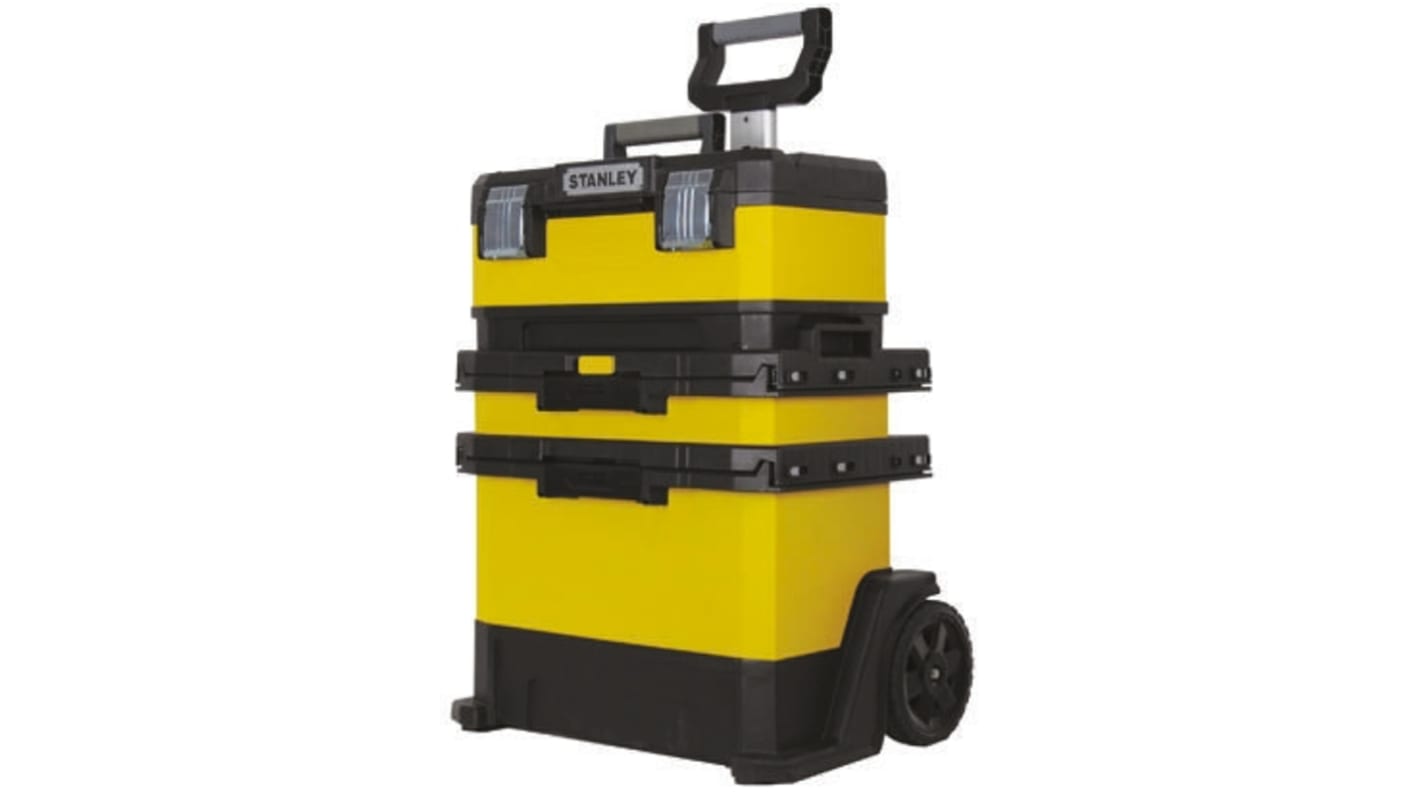 Stanley Rolling Workshop Plastic Tool Box 2 Wheels, 570 x 410 x 570mm