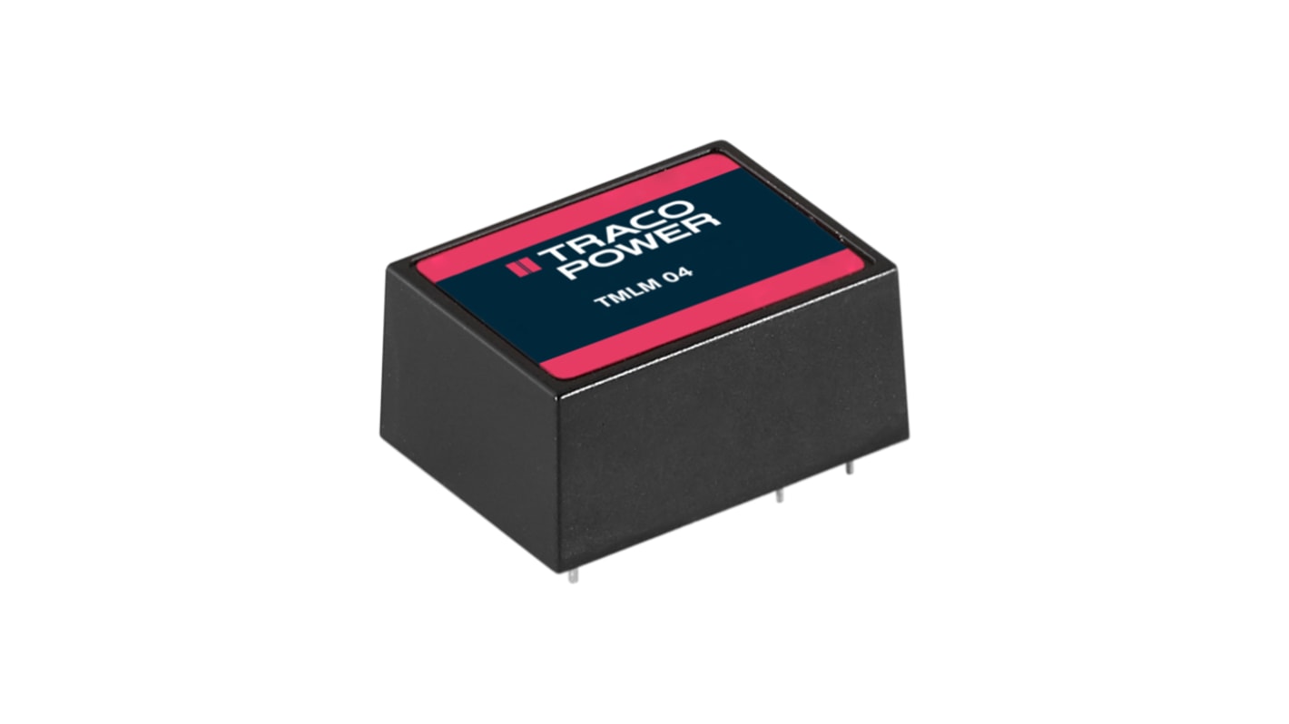 TRACOPOWER Switching Power Supply, TMLM 04105, 5V dc, 800mA, 4W, 1 Output, 90 → 264V ac Input Voltage