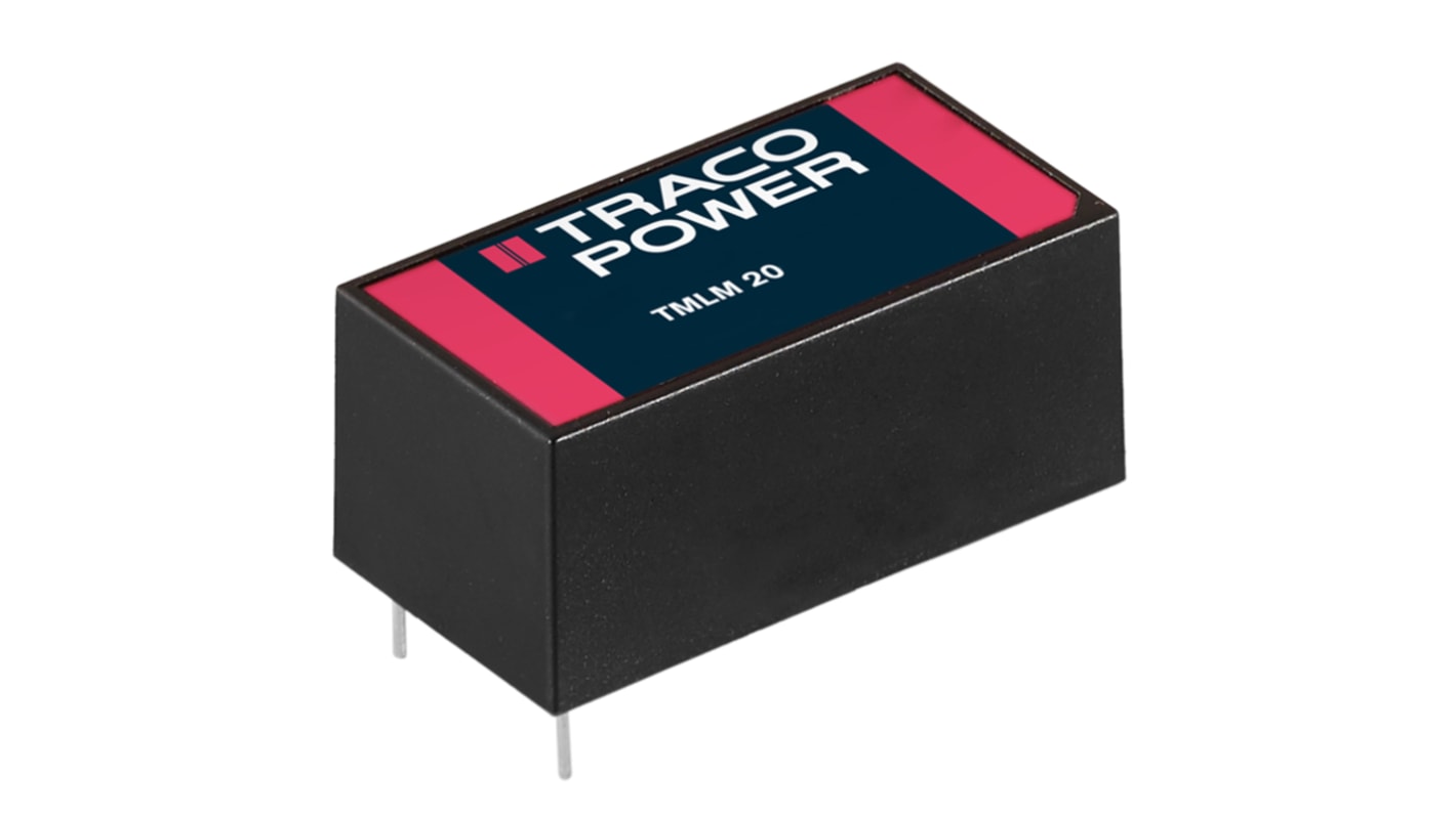 TRACOPOWER Switching Power Supply, TMLM 20115, 15V dc, 1.33A, 20W, 1 Output, 90 → 264V ac Input Voltage