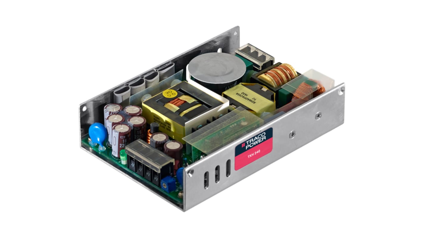 Alimentatore switching TRACOPOWER TXH 240-148, 240W, ingresso 120 → 370 V dc, 90 → 264 V ac, uscita 48V