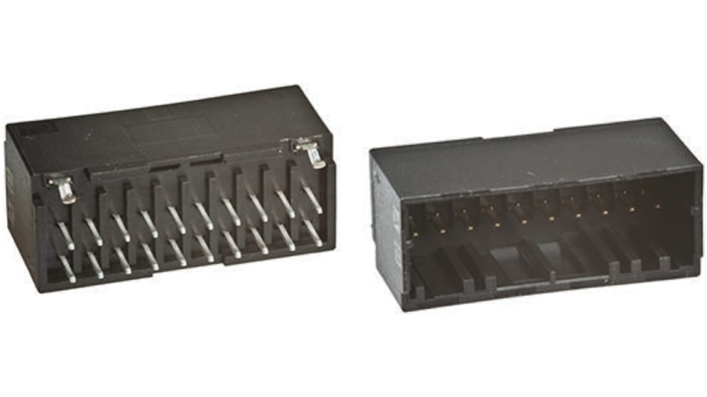 TE Connectivity 基板接続用ピンヘッダ 28極 2.0mm 2列 1-1827872-4
