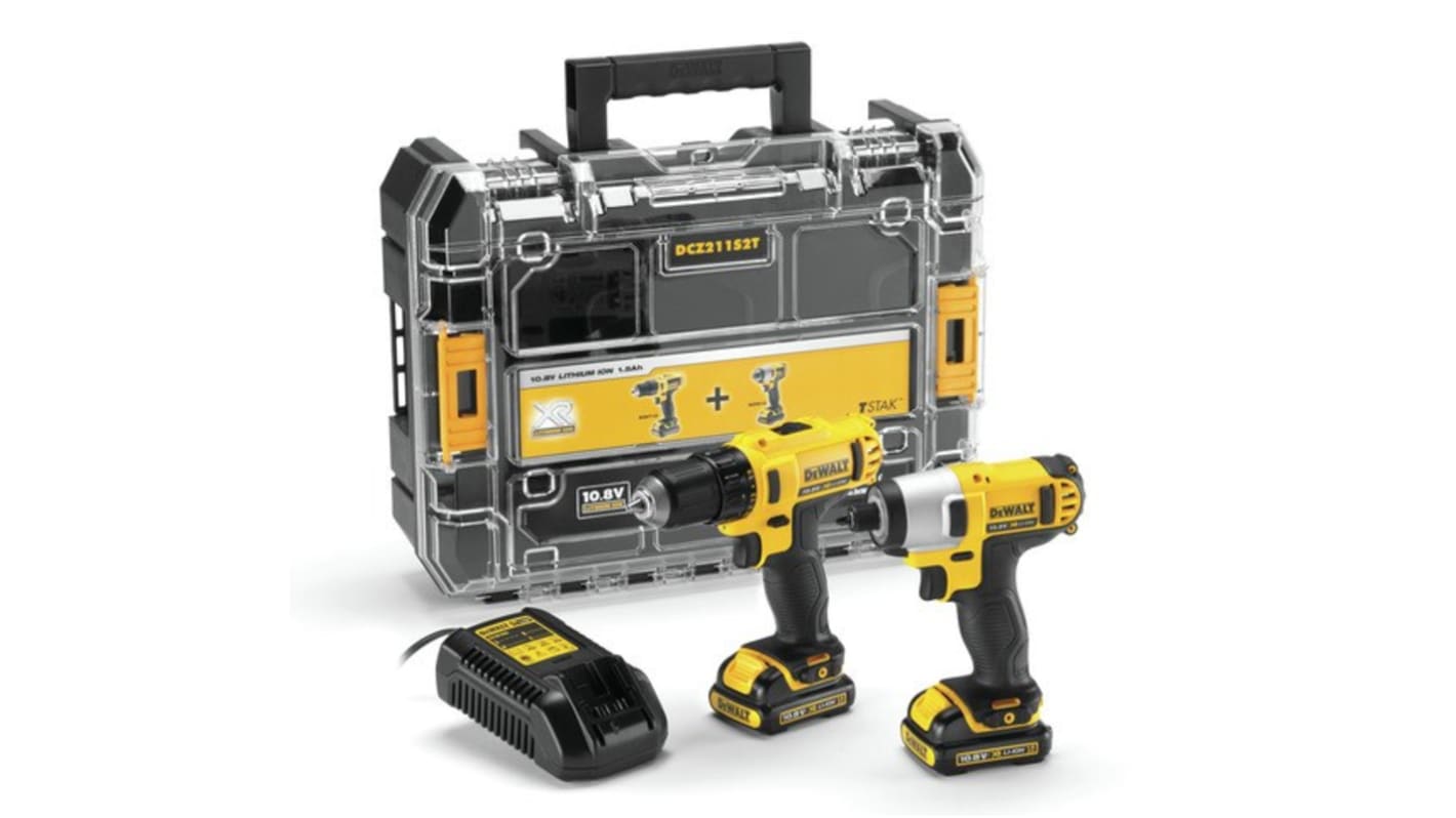 DeWALT DCZ211S2T, 10.8V Cordless Power Tool Kit