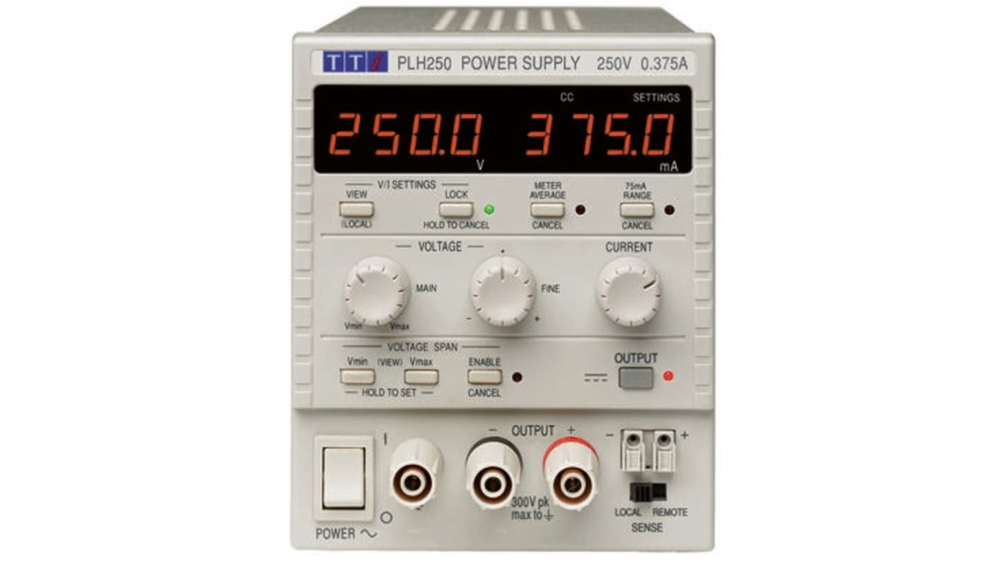 Zasilacz laboratoryjny 0 → 250V 0 → 375mA Aim-TTi 94W Precyzyjny zasilacz DC