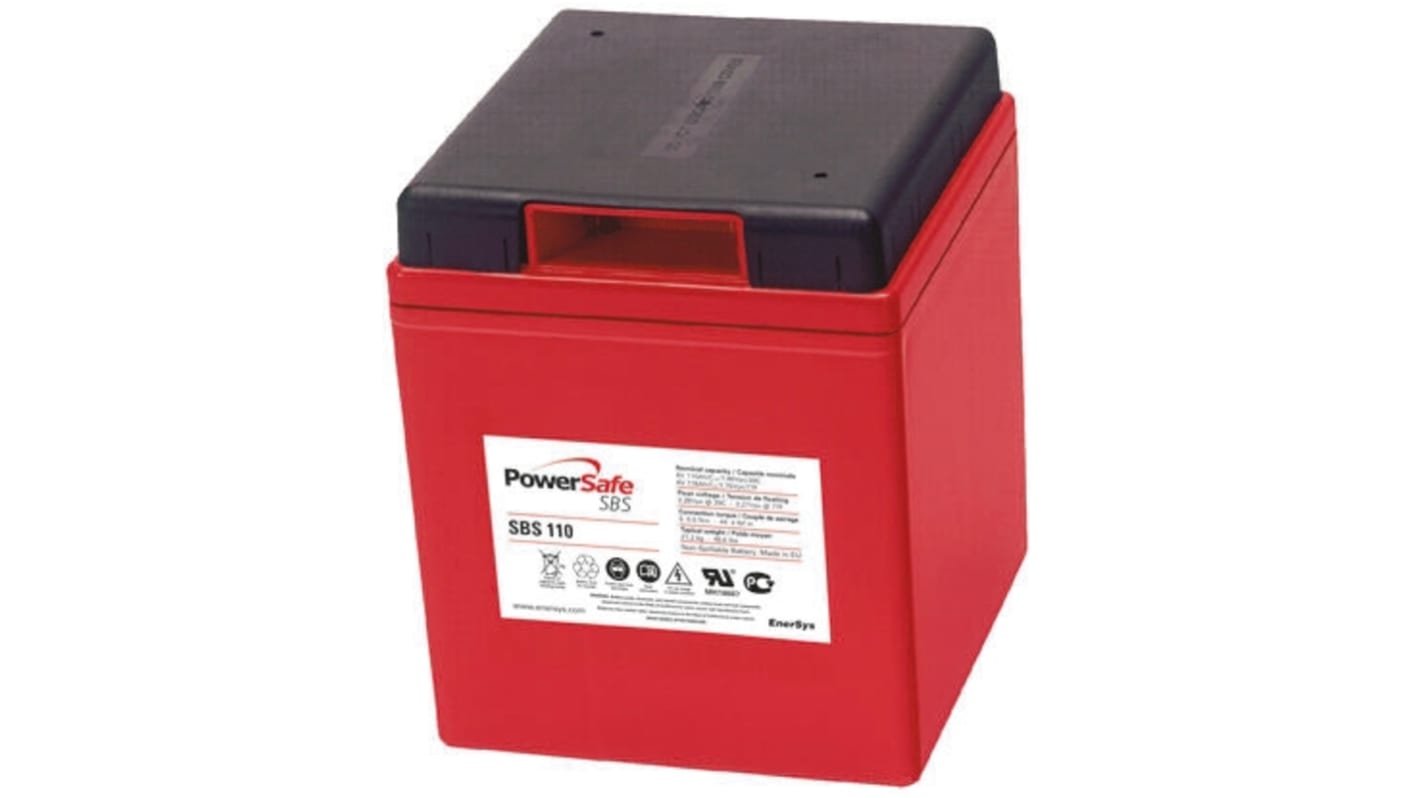 Enersys 6V M8 Sealed Lead Acid Battery, 110Ah