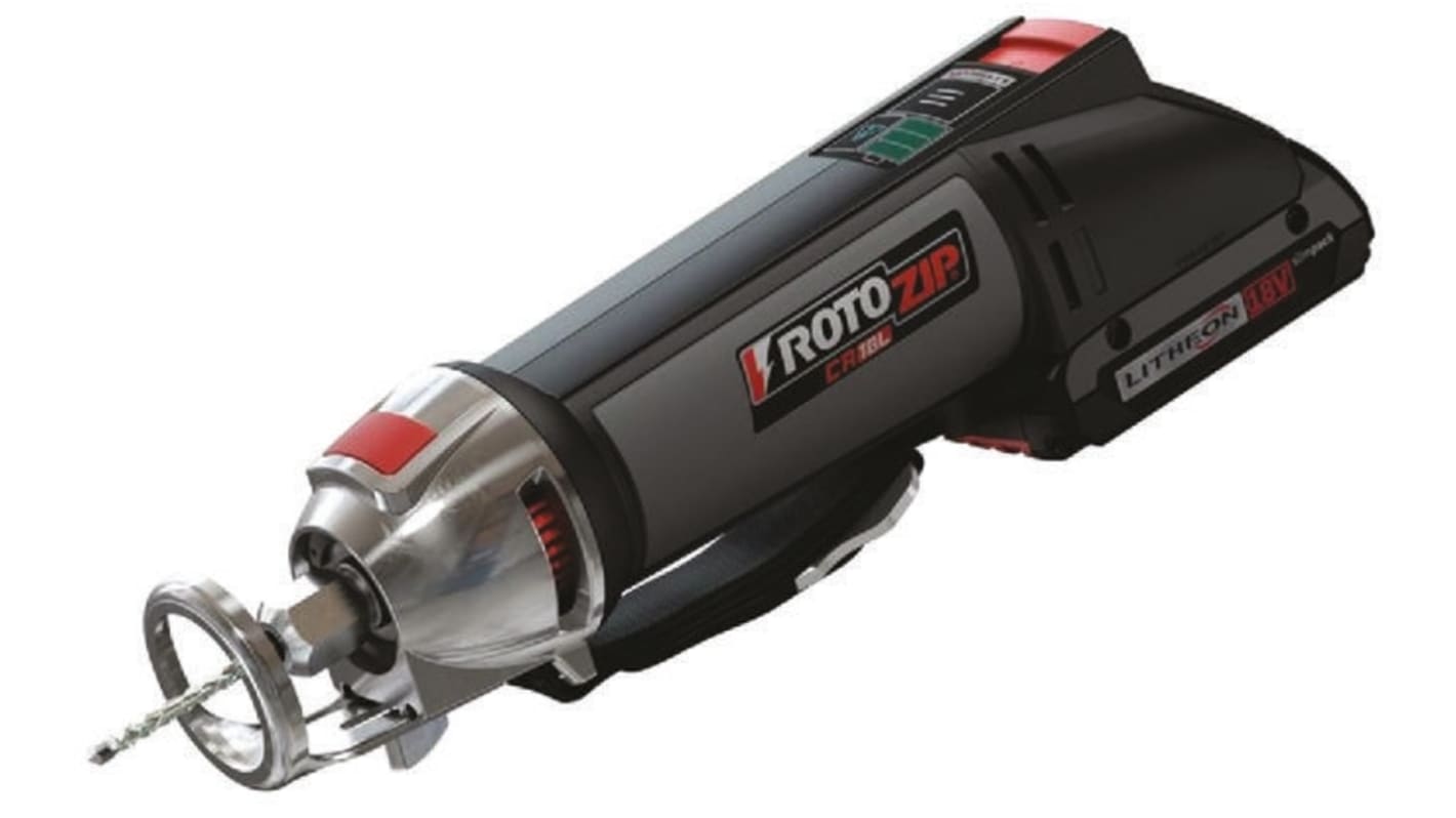 F012CR01JB Rotozip Cordless Kit 18V Li ion batteries UK Plug RS