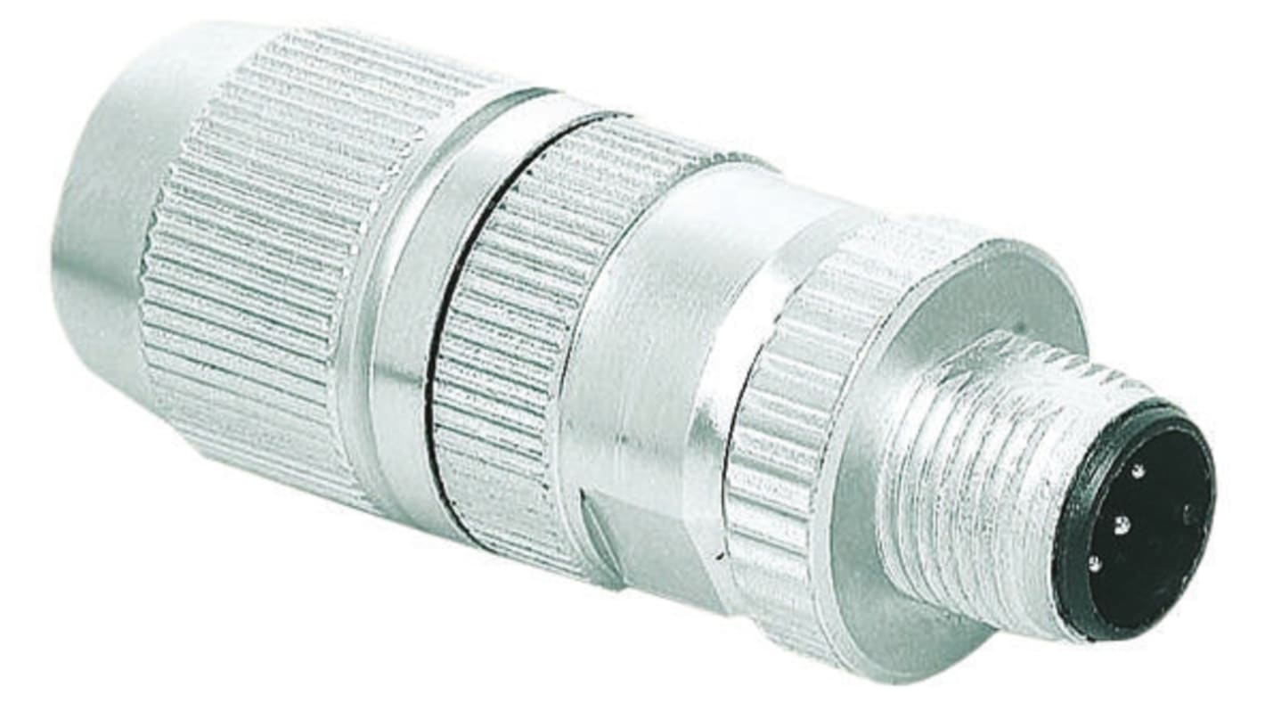 Harting Circular Connector, 4 Contacts, Cable Mount, M12 Connector, Plug, Male, IP65, IP67, Harax M12 Series