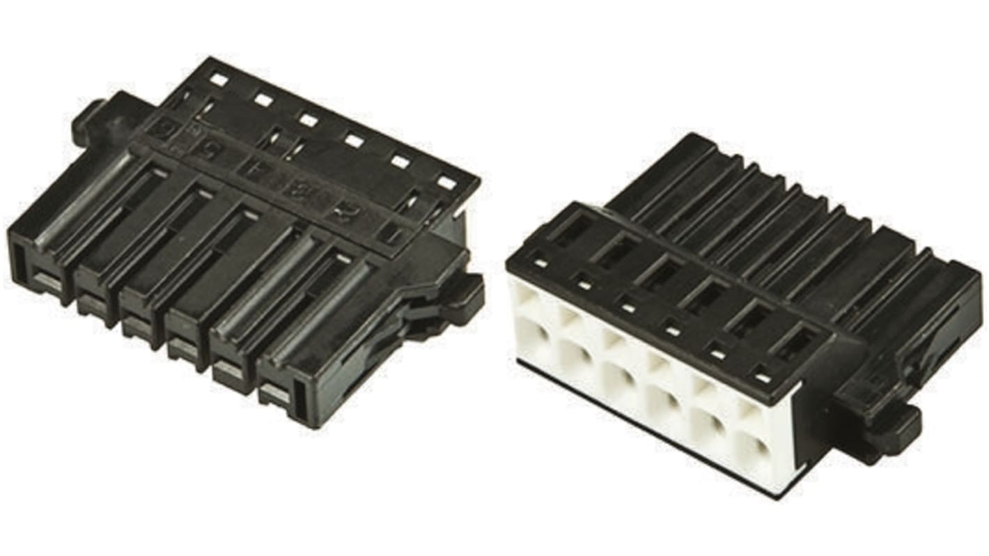 JST, J300 Female Connector Housing, 5.08mm Pitch, 6 Way, 1 Row
