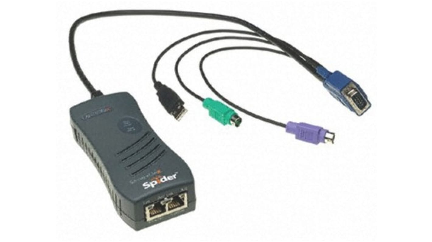 Lantronix Port USB VGA KVM Switch, 1600 x 1200 Maximum Resolution