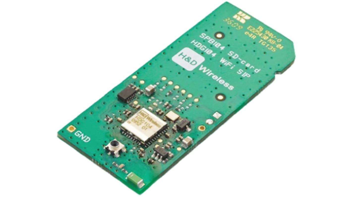 H&D Wireless SPB104-AL-1 2.7 → 3.6V WLAN Module, 802.11b/g SDIO, SPI