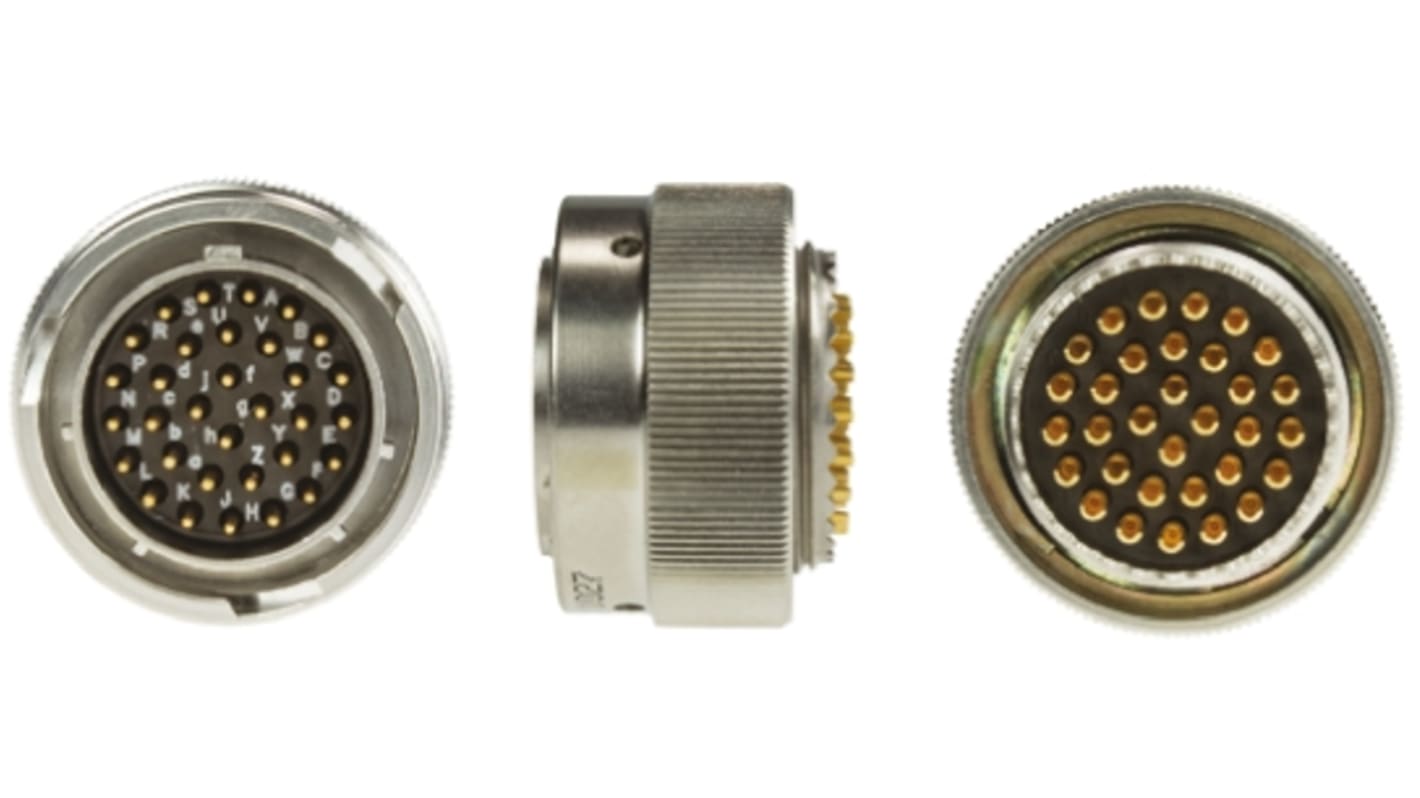 Amphenol Limited, 62GB, Nickel Iron Alloy 32 Way Cable Mount MIL Spec Circular Connector Plug, Pin Contacts,Shell Size