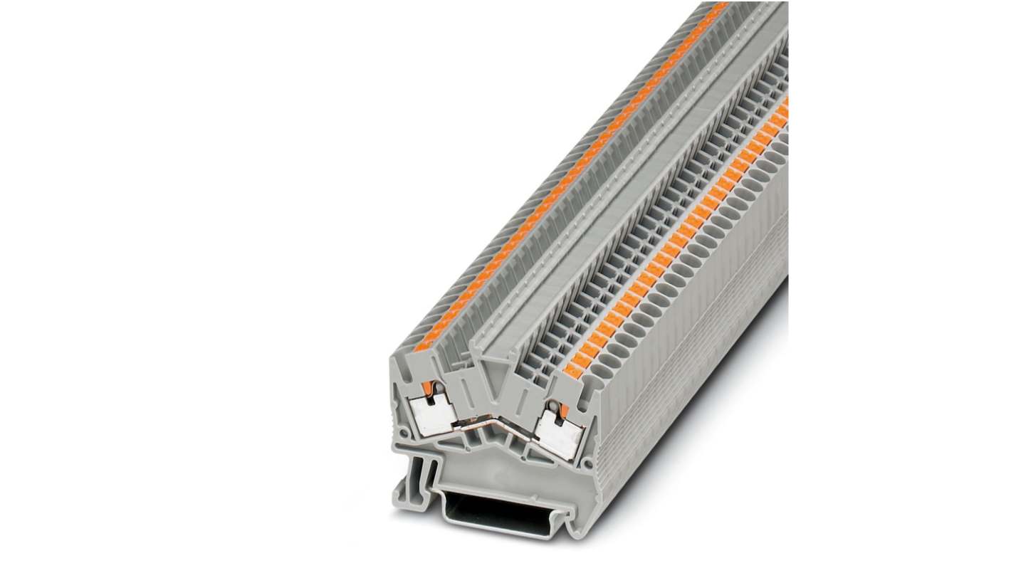 Phoenix Contact 3211799 PTS 2.5 Series Grey, 0.14 → 4mm², Single-Level, Push In Termination
