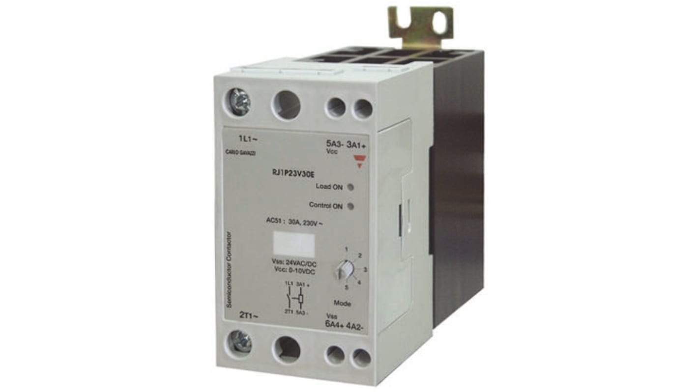 Carlo Gavazzi Solid State Relay, 50 A rms Load, DIN Rail Mount, 265 V ac Load, 10 V dc Control