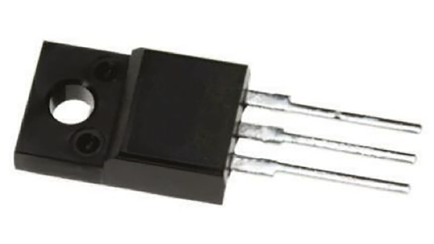 MOSFET Vishay, canale N, 180 mΩ, 9,9 A, TO-220FP, Su foro