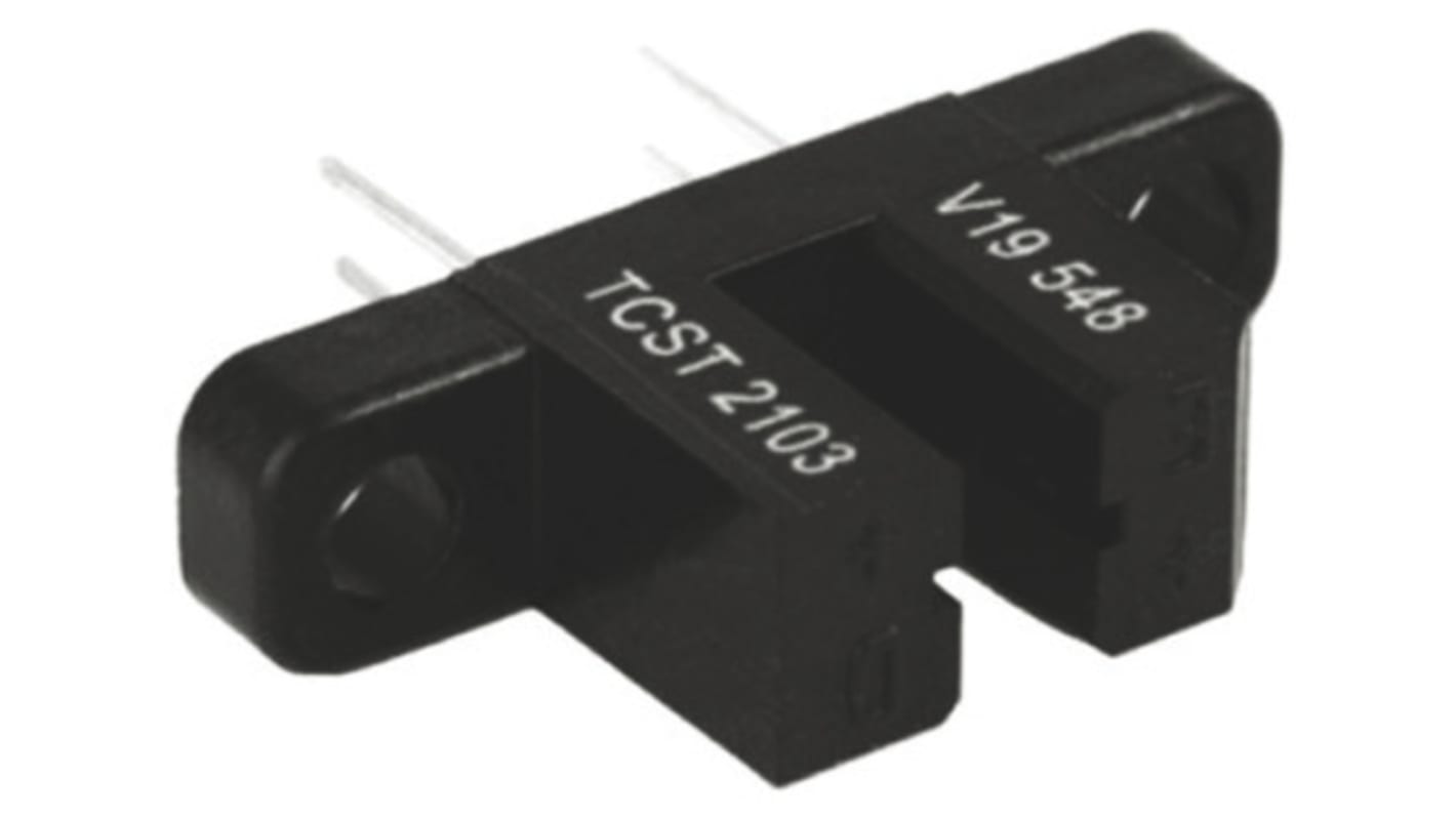 Interruttore ottico a taglio Vishay, 4 pin 1 canale, uscita Fototransistor, Montaggio con foro passante