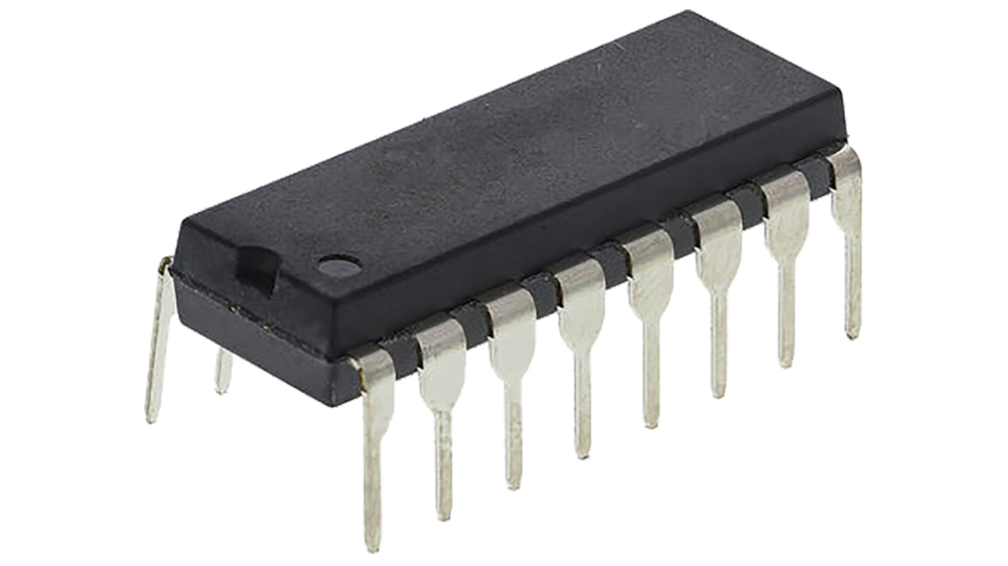Texas Instruments CD4502BE Hex-Channel Buffer & Line Driver, 3-State, Inverting, 16-Pin PDIP