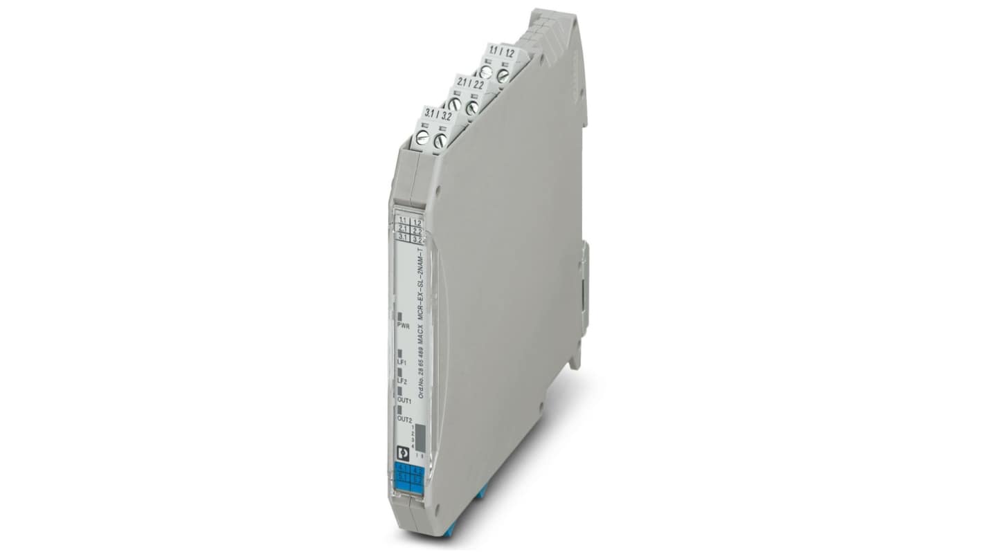 Phoenix Contact 3RS7006 Series Signal Conditioner, NAMUR Sensor, Switch Input, Transistor Output, 19.2 → 30V dc