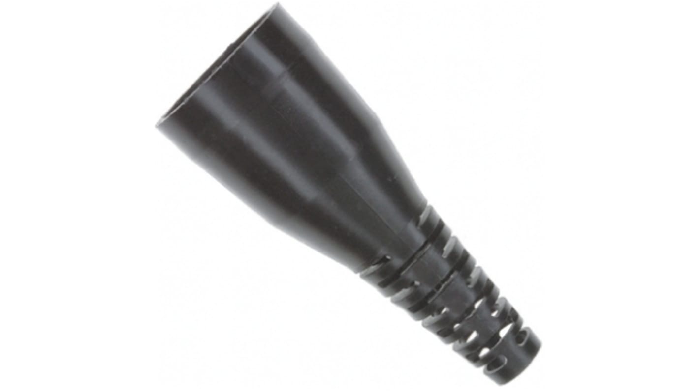 TE Connectivity Straight Black, Thermoplastic, 27.69mm