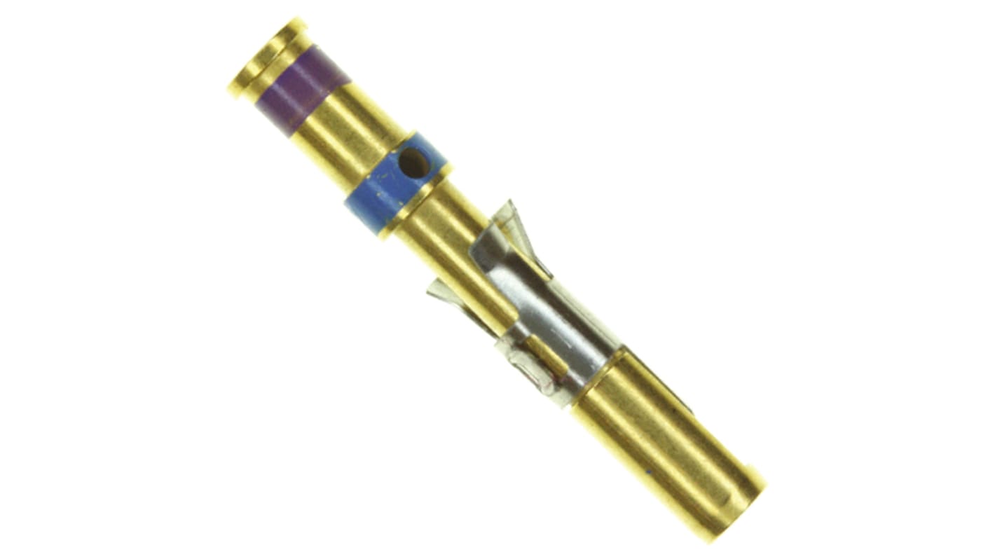 TE Connectivity Type II Series Female Crimp Terminal Contact, 14AWG Max