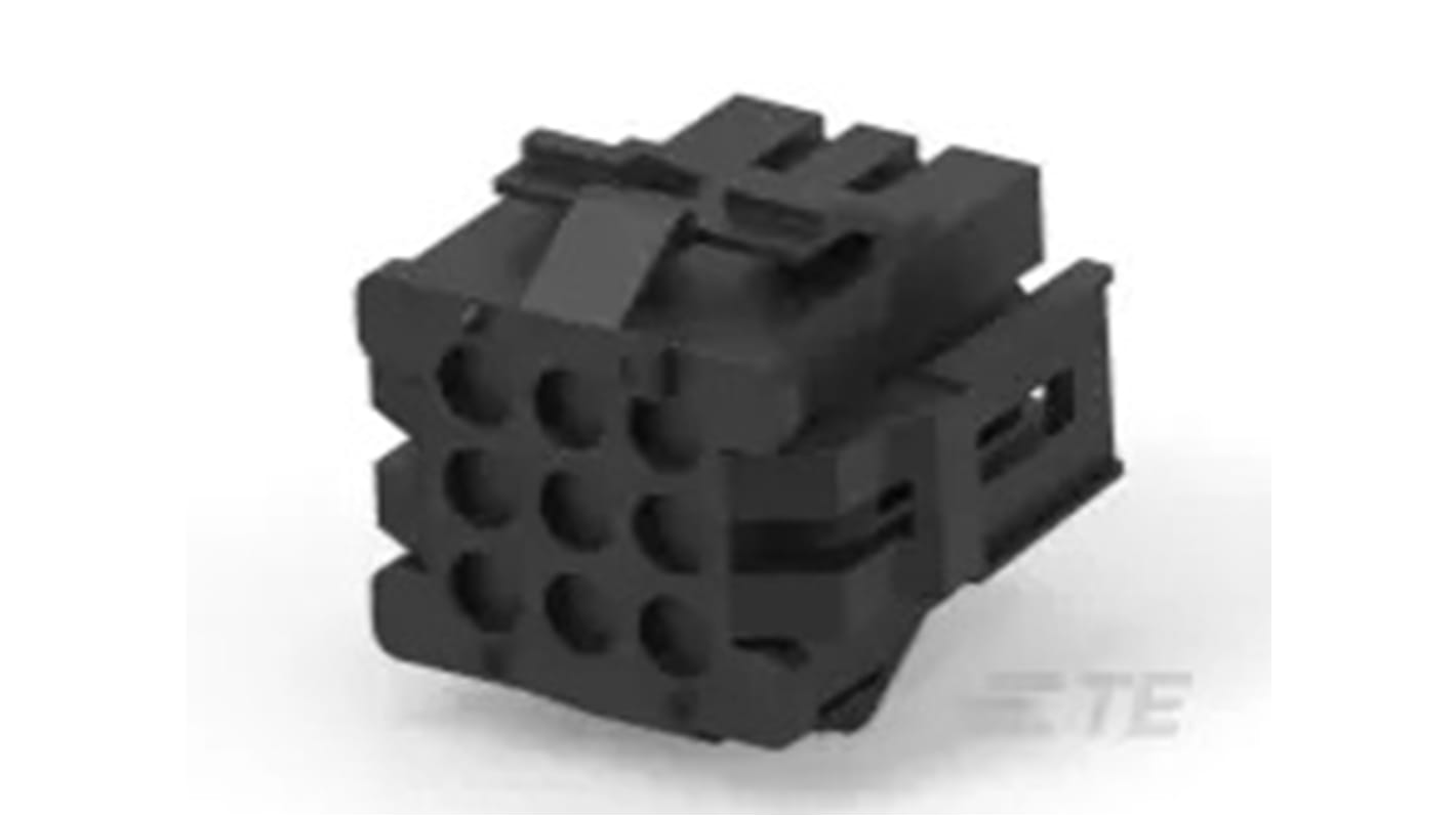 TE Connectivity, Miniature Rectangular II Male Connector Housing, 4.19mm Pitch, 9 Way, 3 Row