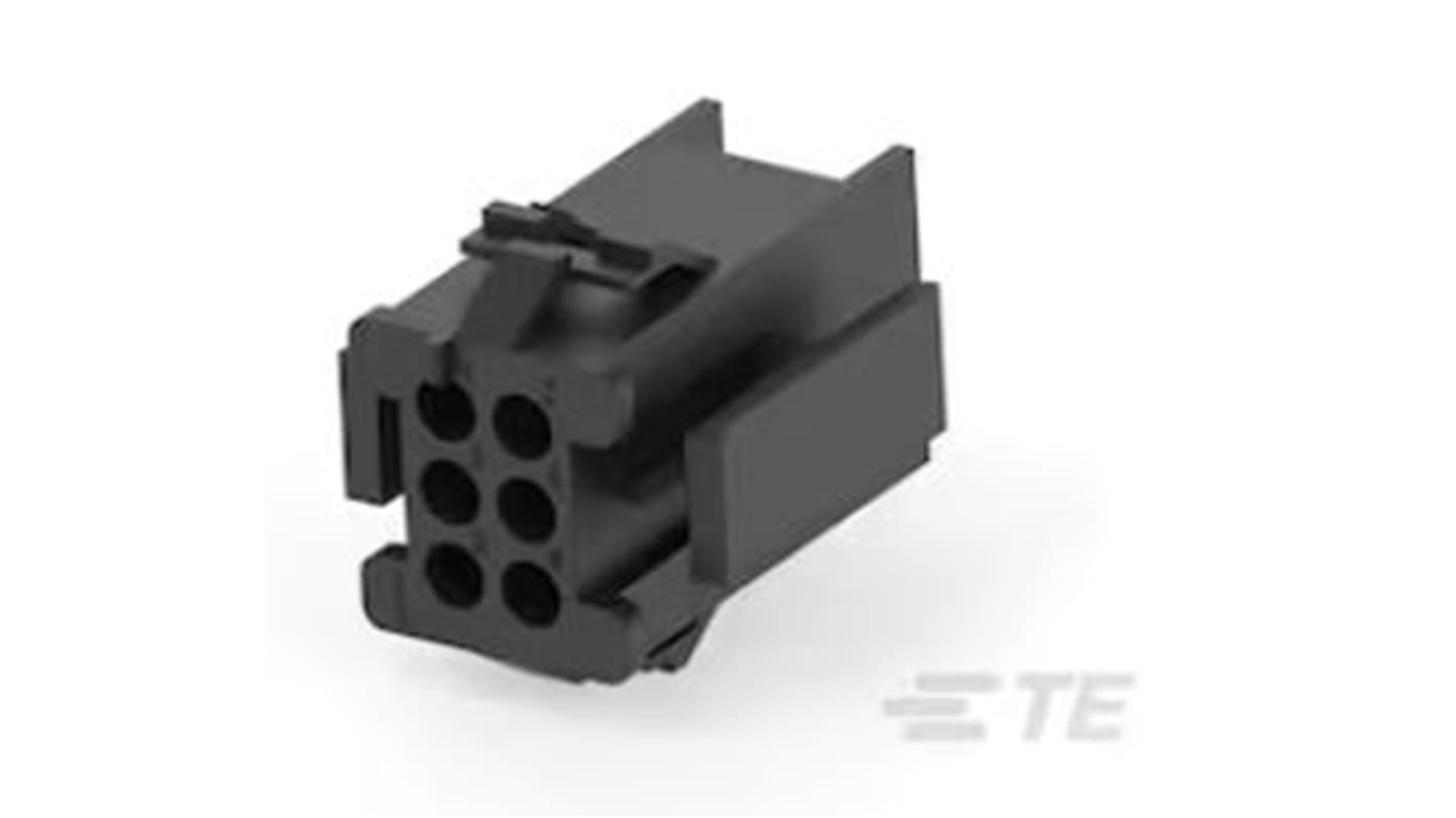 Corpo per connettori per circuito stampato TE Connectivity Maschio, 24 vie, 6 file, passo 4.19mm