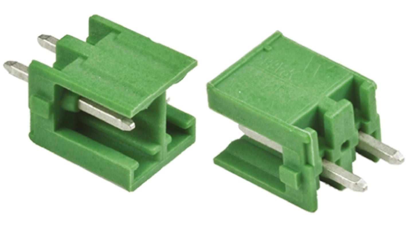 TE Connectivity 3.5mm Pitch 8 Way Right Angle Pluggable Terminal Block, Header, Through Hole, Solder Termination