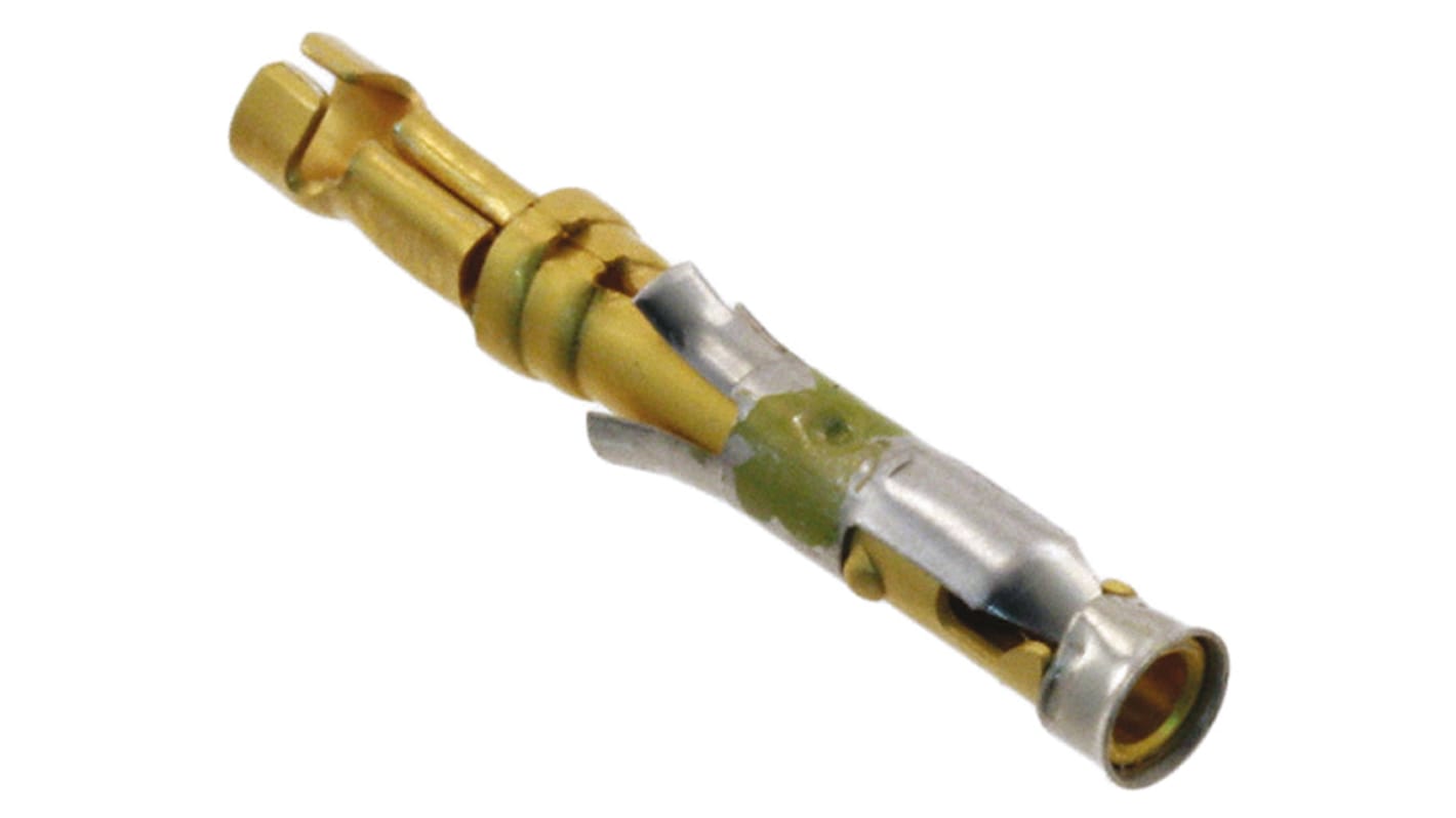 TE Connectivity Type III+ Series Female Crimp Terminal, Solder Termination, 26AWG Min, 20AWG Max
