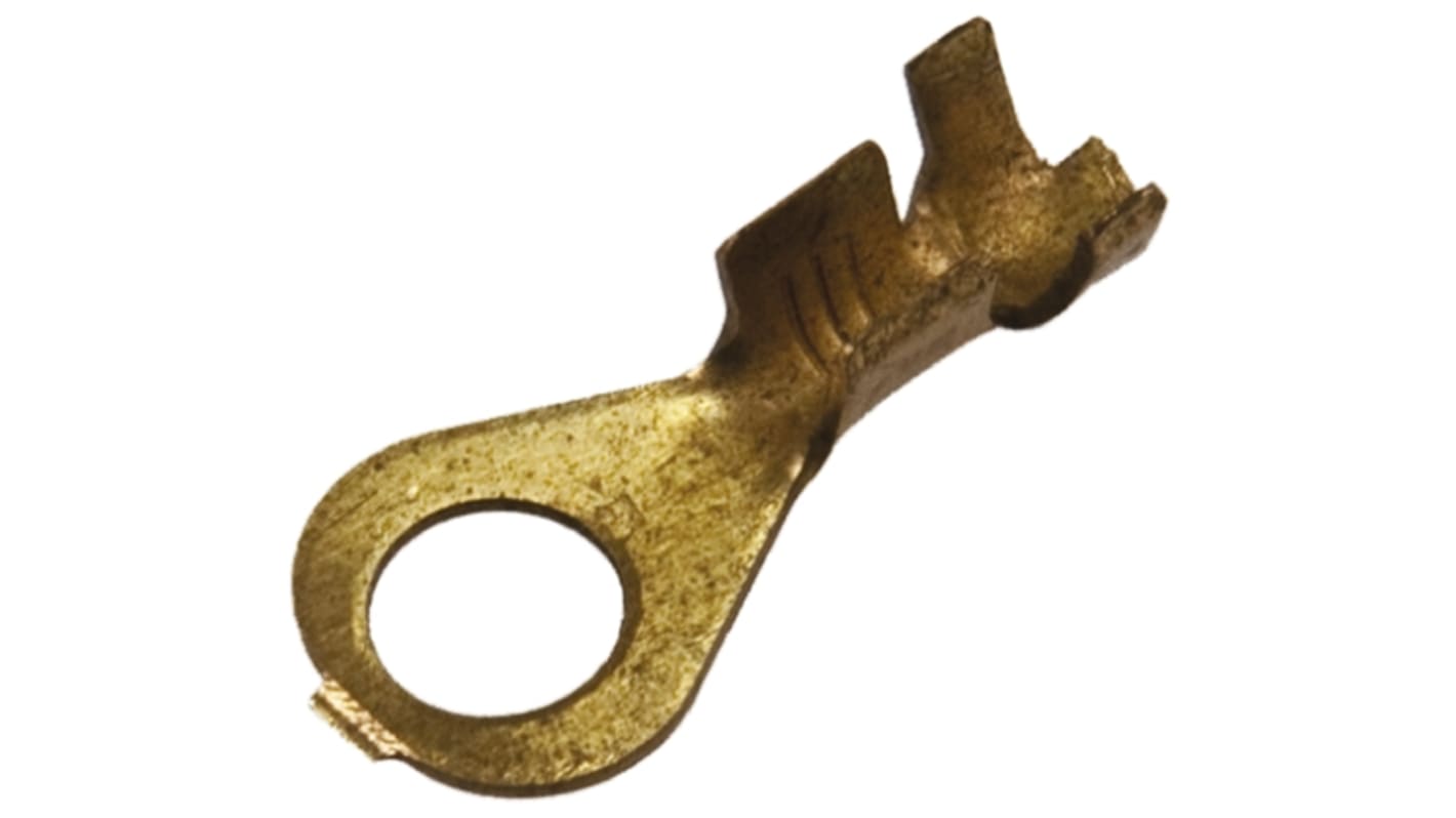 TE Connectivity Uninsulated Ring Terminal, 5.3mm Stud Size, 1mm² to 2.5mm² Wire Size