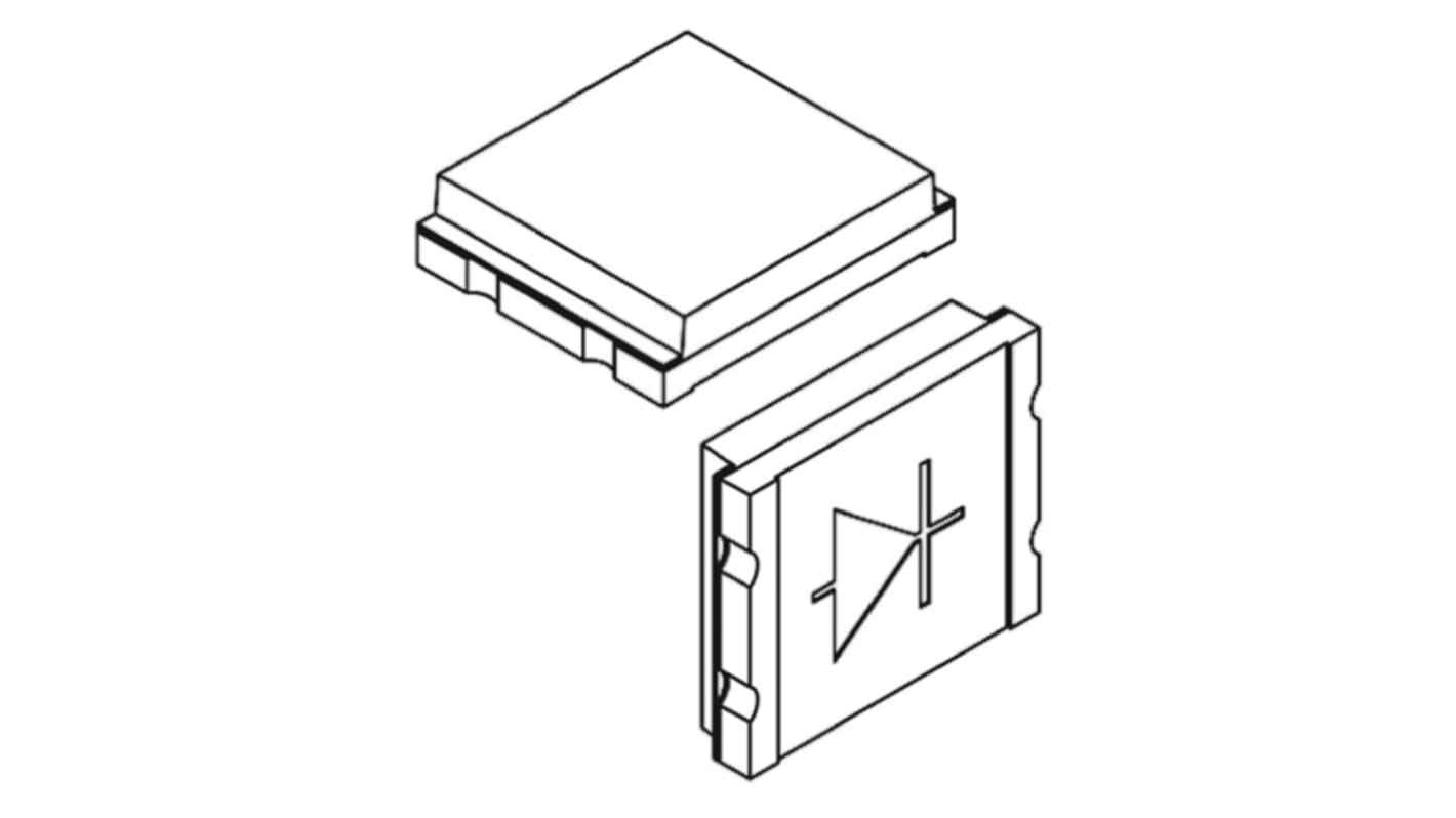 Vishay, TEMD5010X01 IR + Visible Light Si Photodiode, Surface Mount