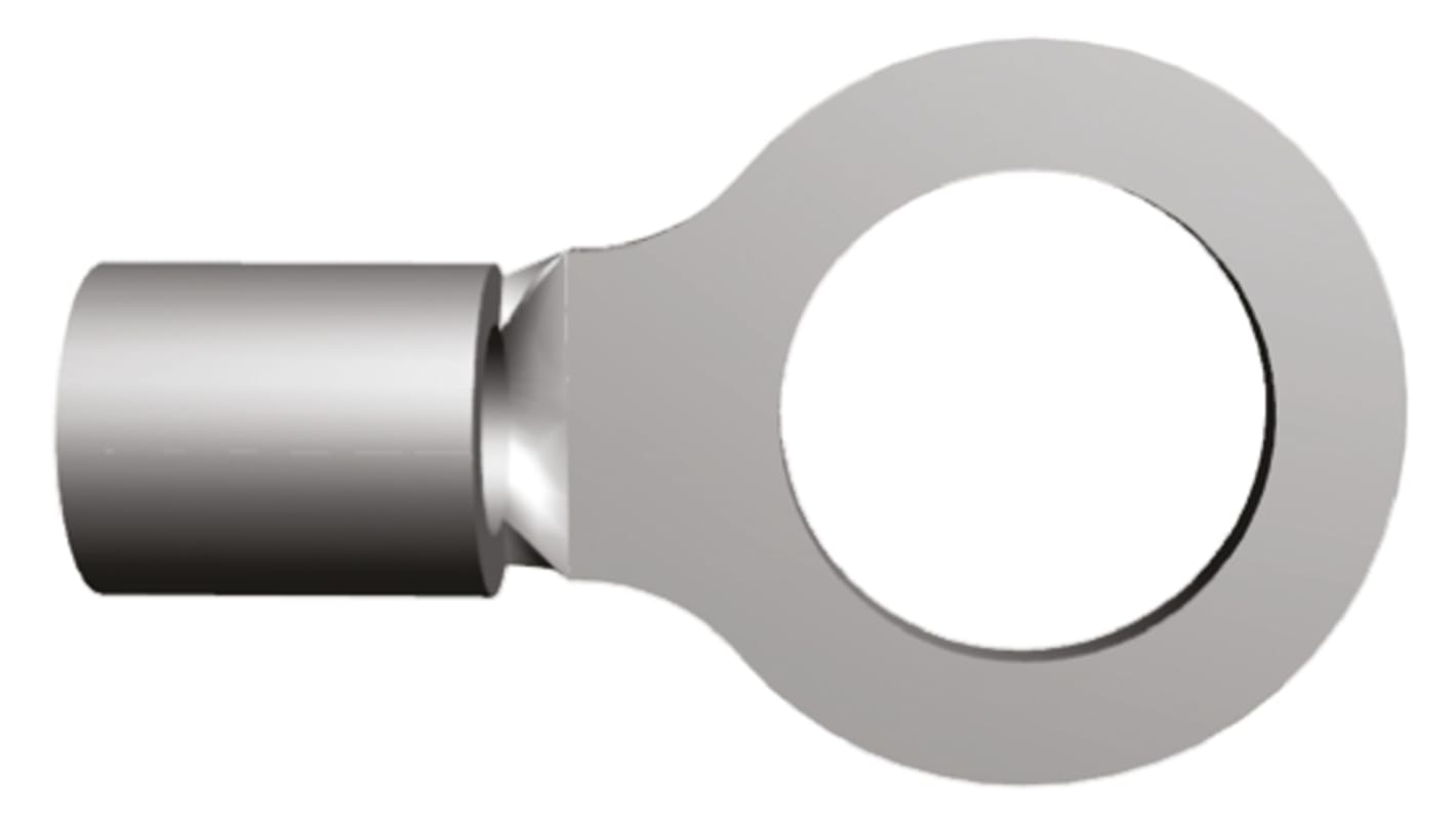 TE Connectivity, SOLISTRAND Uninsulated Ring Terminal, M8 (5/16) Stud Size, 1mm² to 2.6mm² Wire Size