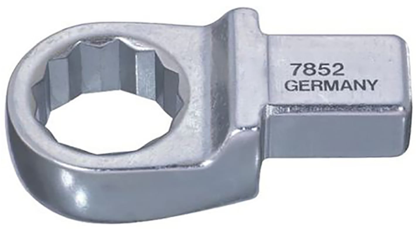 Bahco 7452-8 Series Series Spanner Head, 15 mm, 9 x 12mm Insert, Chrome Finish