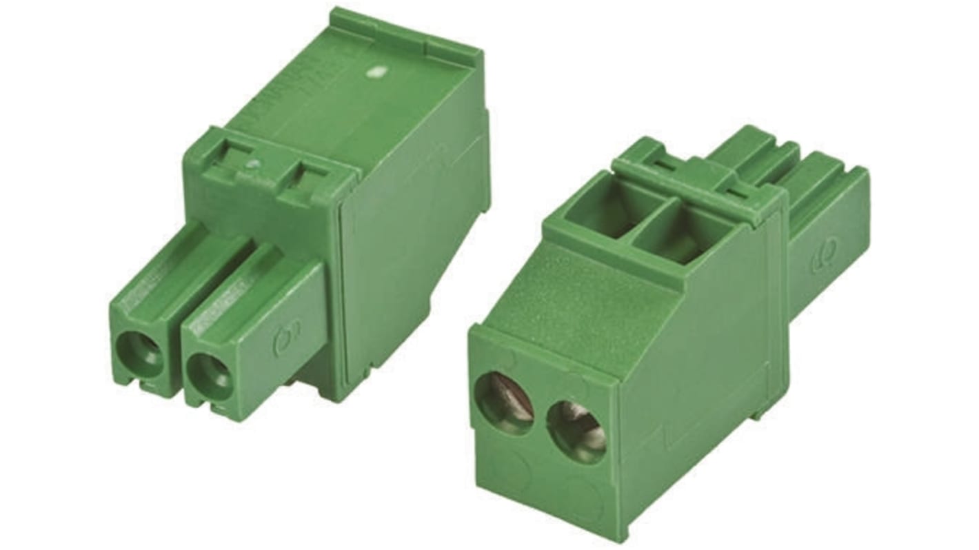 TE Connectivity Non-Fused Terminal Block, 2-Way, 11A, 30 → 14 AWG Wire, Solder Termination